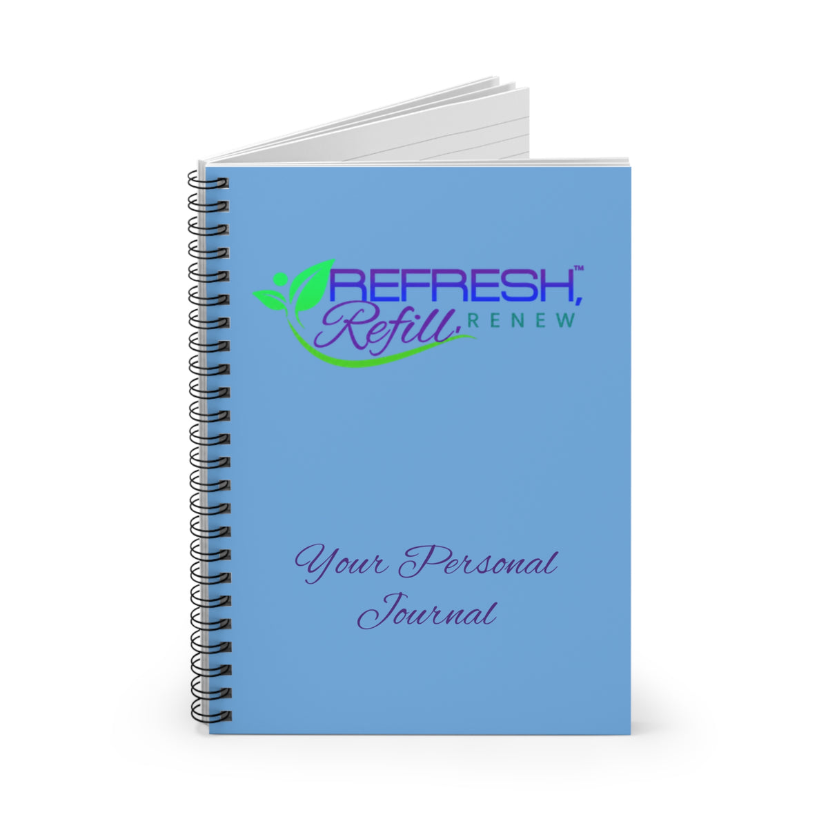 Personalized Spiral Notebook - Refresh & Renew Journal