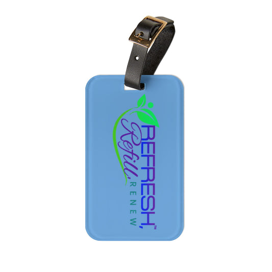 Refresh Refill Renew Luggage Tag - Travel Accessory for Eco-Friendly Adventurers