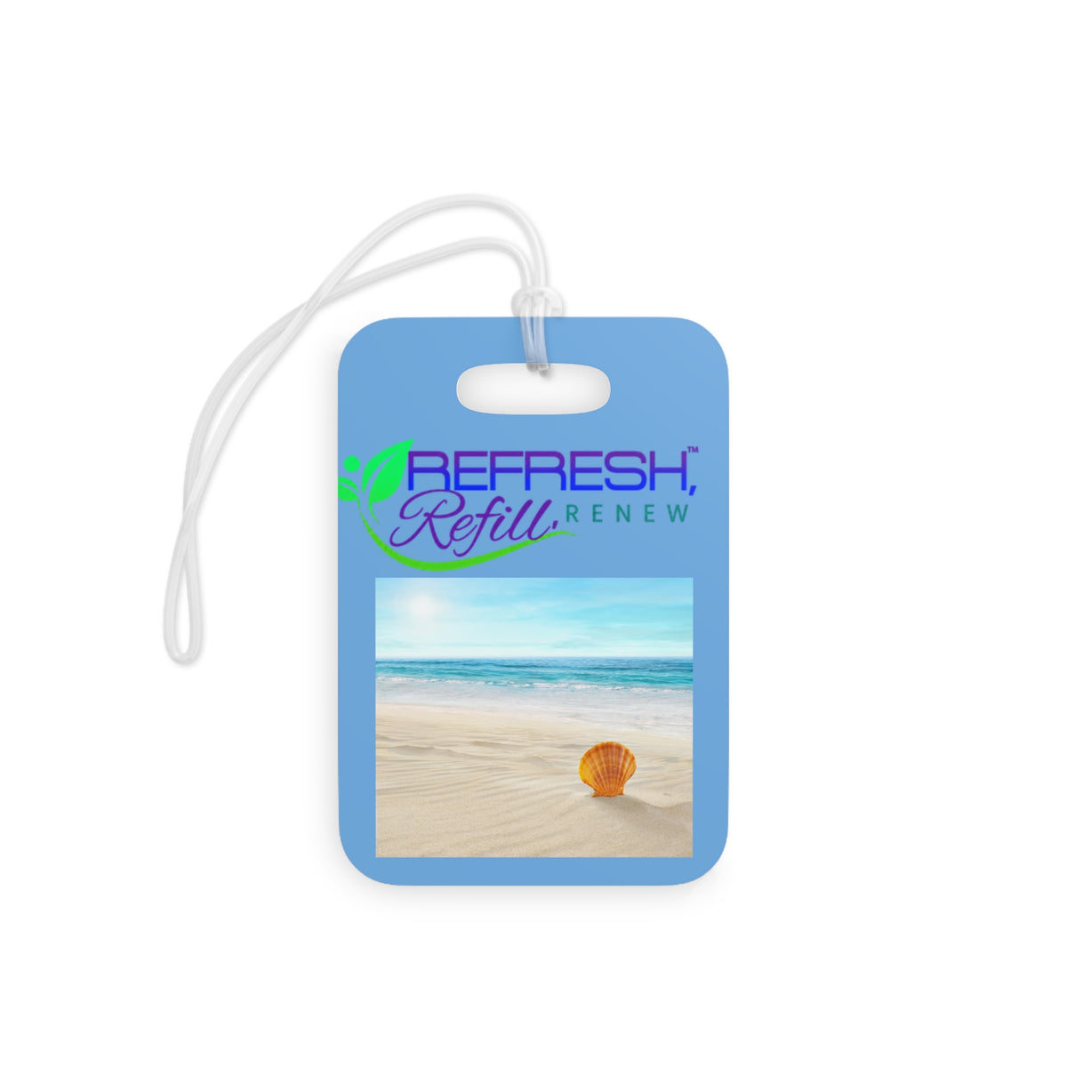 Beach-Inspired Luggage Tags - Refresh Refill Renew