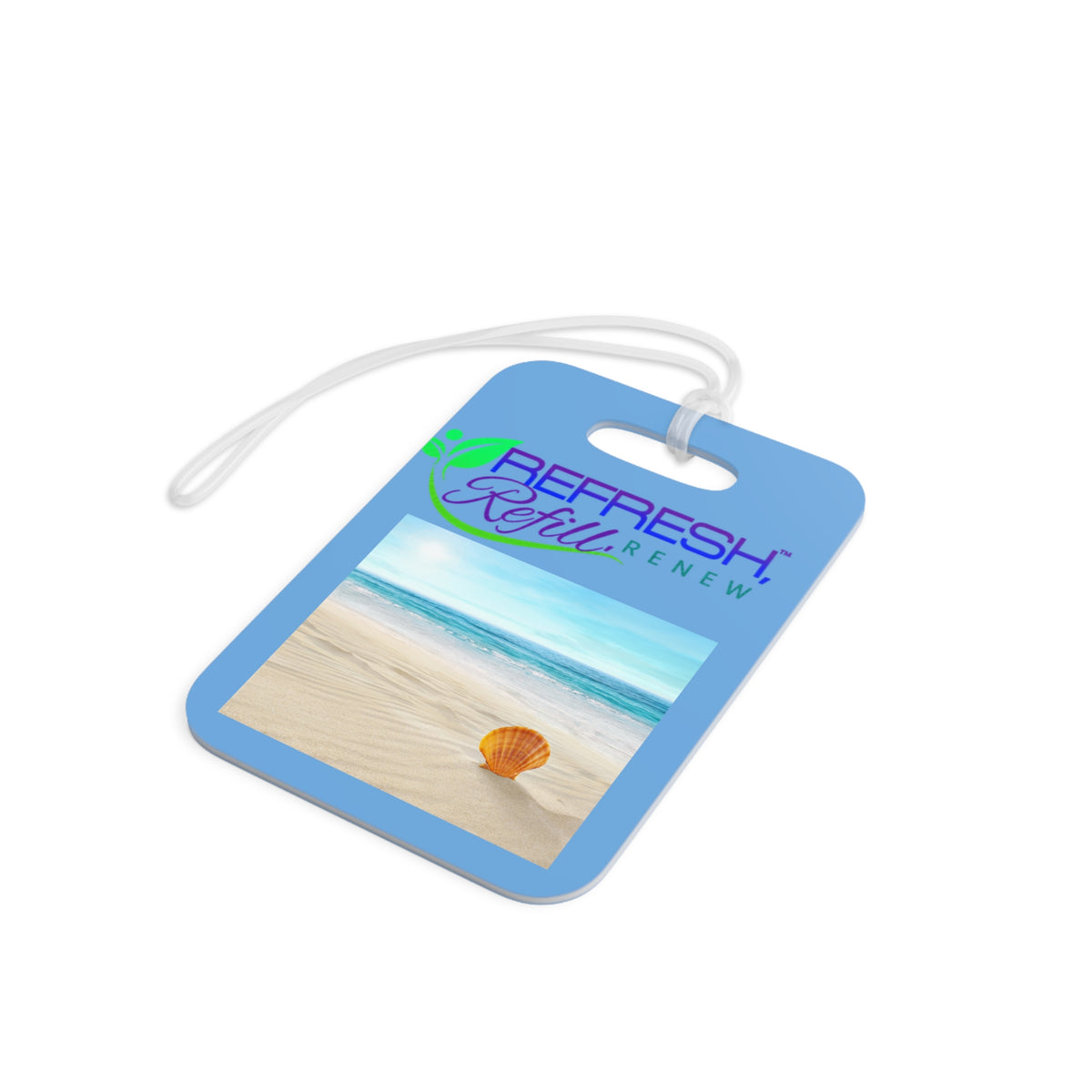 Beach-Inspired Luggage Tags - Refresh Refill Renew