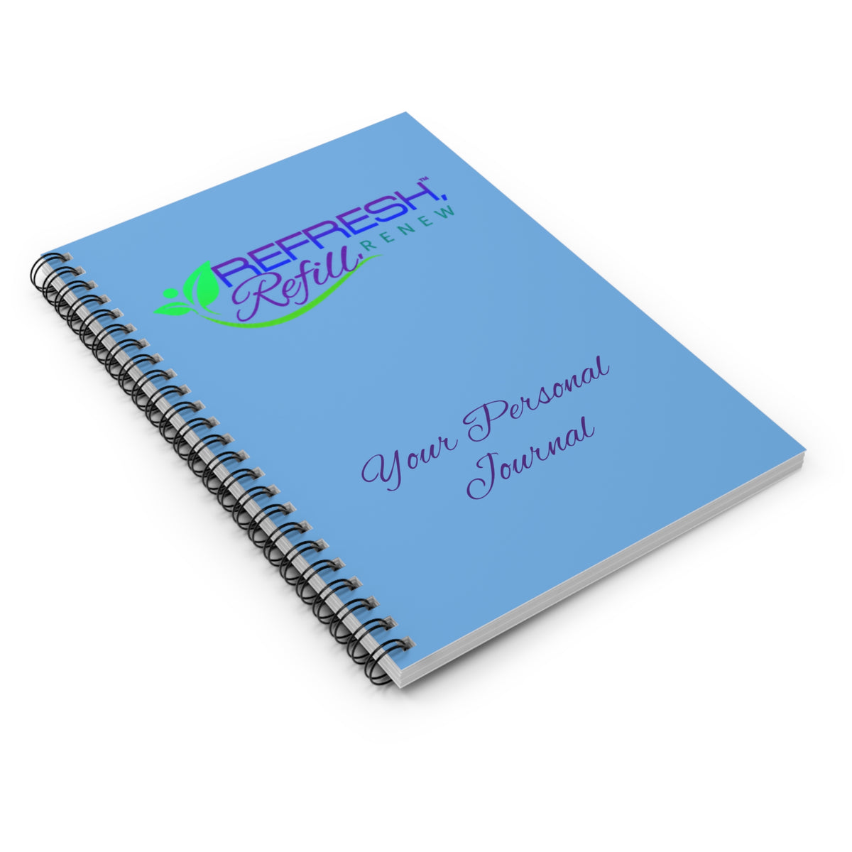 Personalized Spiral Notebook - Refresh & Renew Journal