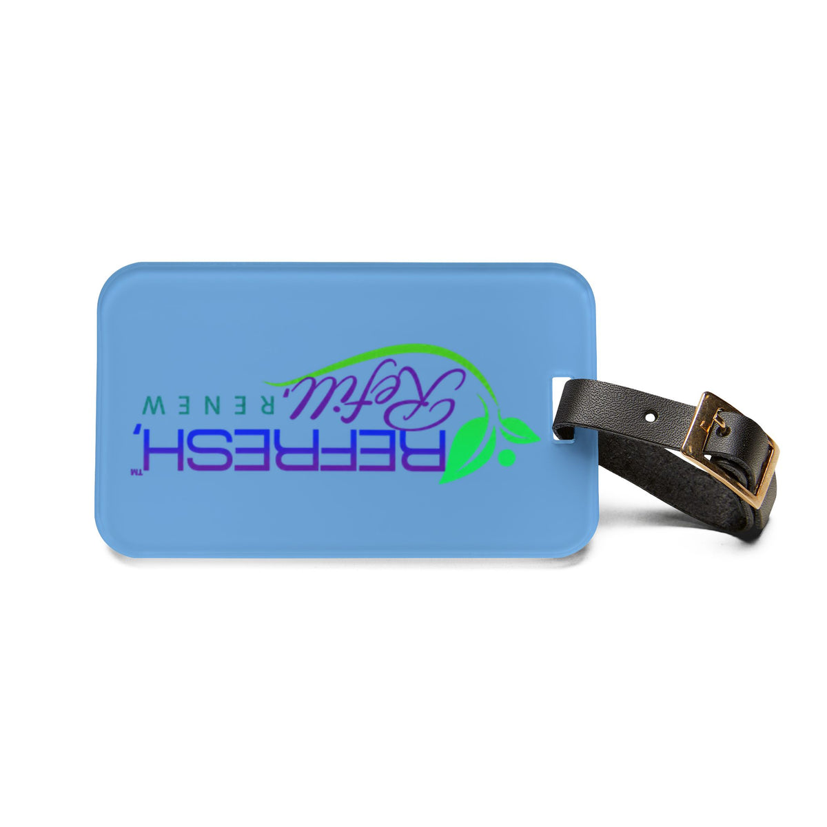 Refresh Refill Renew Luggage Tag - Travel Accessory for Eco-Friendly Adventurers