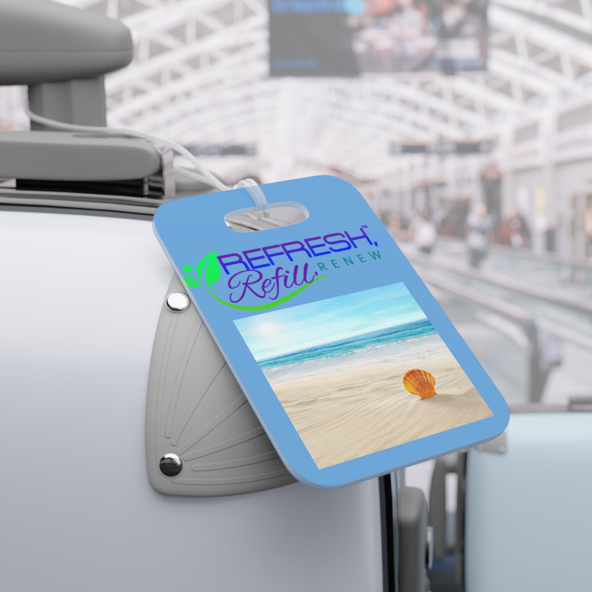 Beach-Inspired Luggage Tags - Refresh Refill Renew